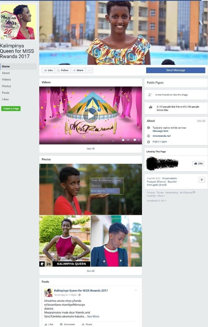 Page ya Kalimpinya Qween.