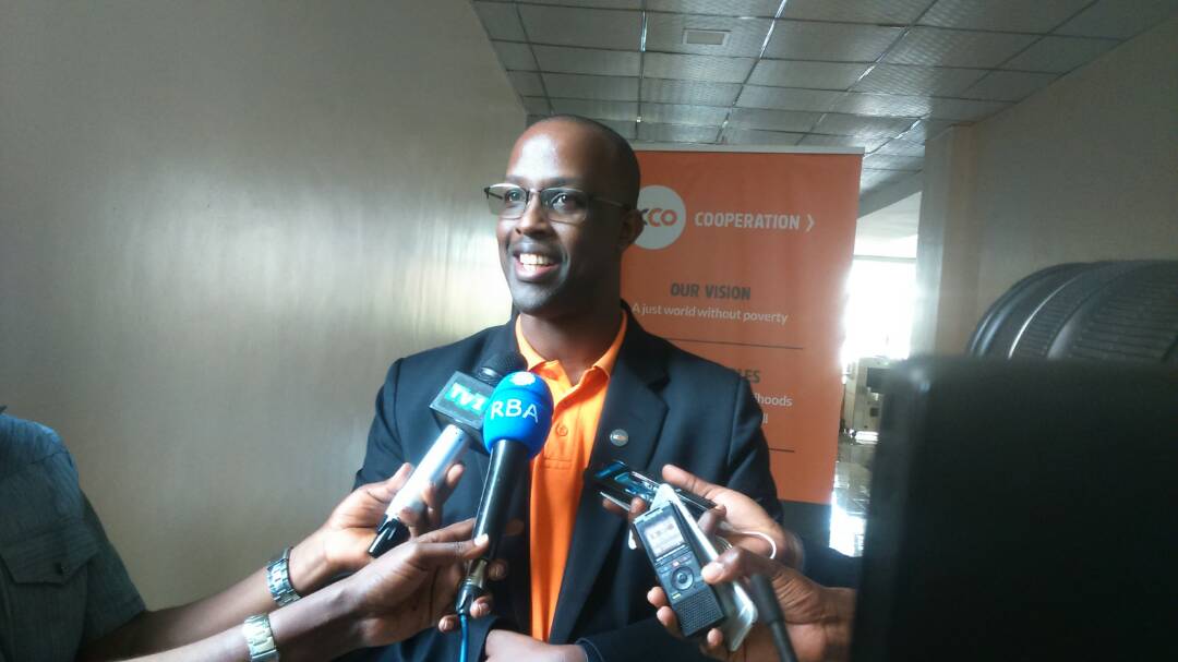 Birasa Patrick ukuriye umushinga ugamije guteza imbere abahinzi b'ibigori muri ICCO Cooperation
