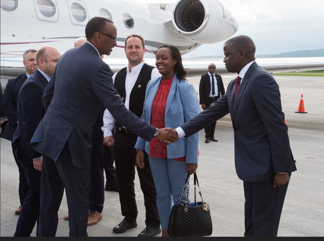 Perezida Kagame akigera mu Mujyi wa Québec