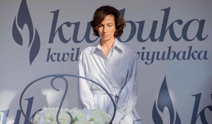 Caption: Umuyobozi Mukuru wa UNESCO Audrey Azoulay mu Kwibuka29