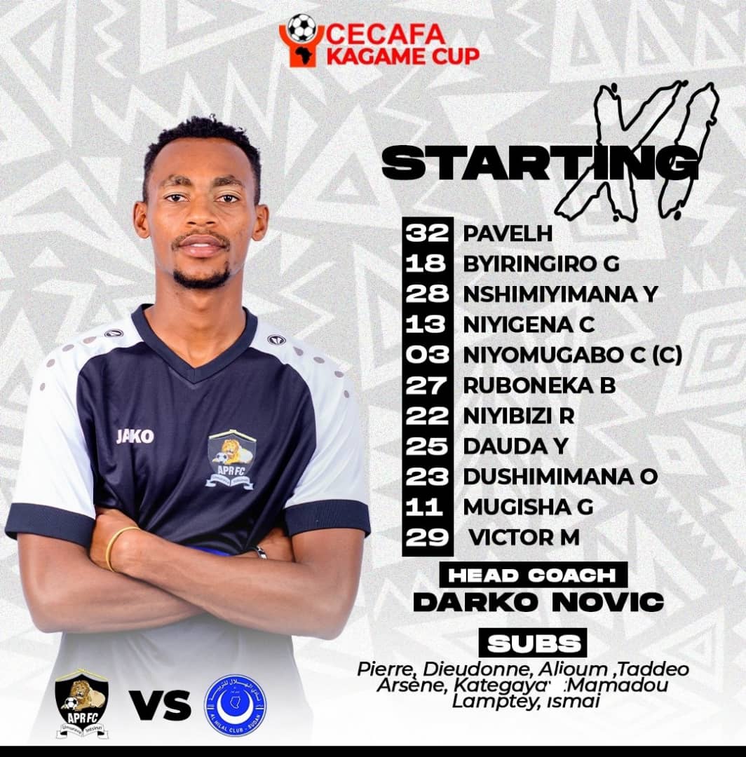Abakinnyi APR FC yabanje mu kibuga mu mukino yasezereyemo AL Hilal ikagera ku mukino wa nyuma