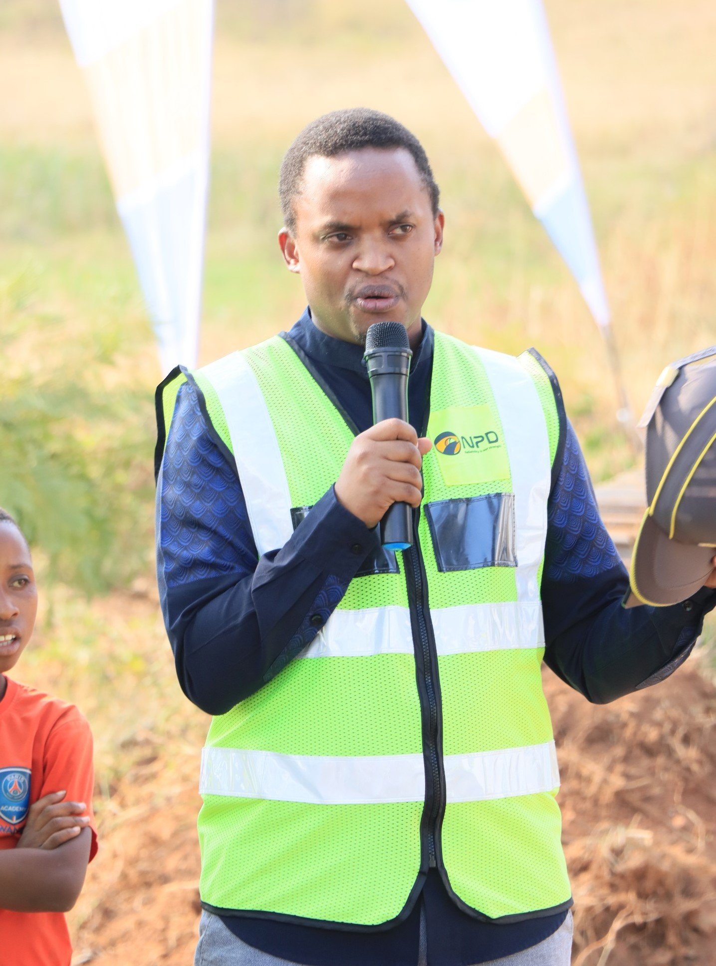 NPD representative Rukundu Frank said their goal as Nyarwanda Road Construction Company is to build the road efficiently and quickly. NPD representative Rukundu Frank said their goal as Nyarwanda Road Construction Company is to build the road efficiently and quickly.