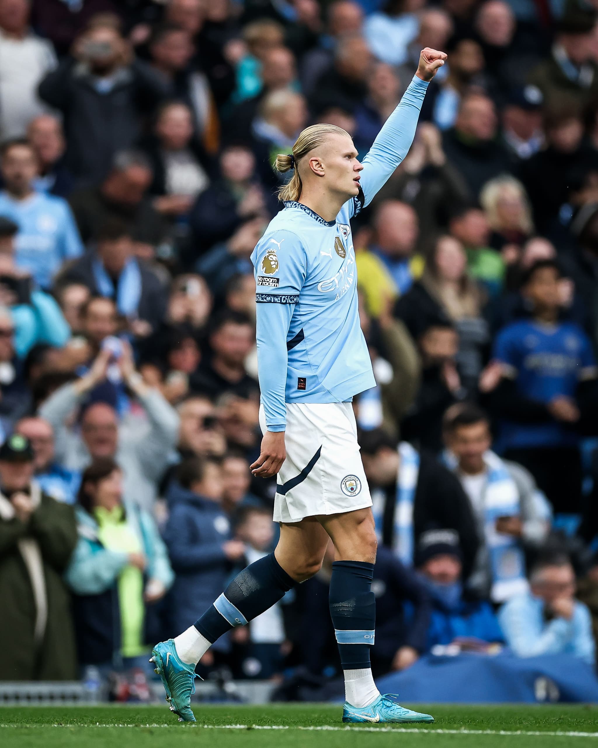 Haaland we yishimiraga gutsinda igitego cy'ijana mu mikino 105 amaze gukinira Man City