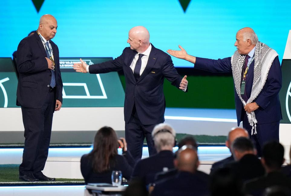 Infantino agerageza guhuza intumwa ya Israel n'iya Palestine