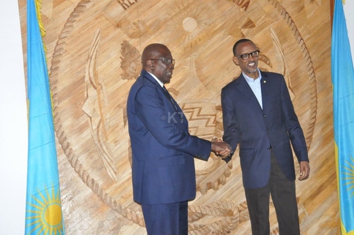 Minisitiri Modibo yakiriwe na Perezida Kagame.