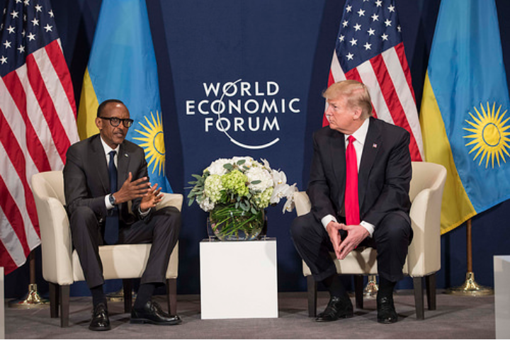 Perezida Kagame na Perezida Trump