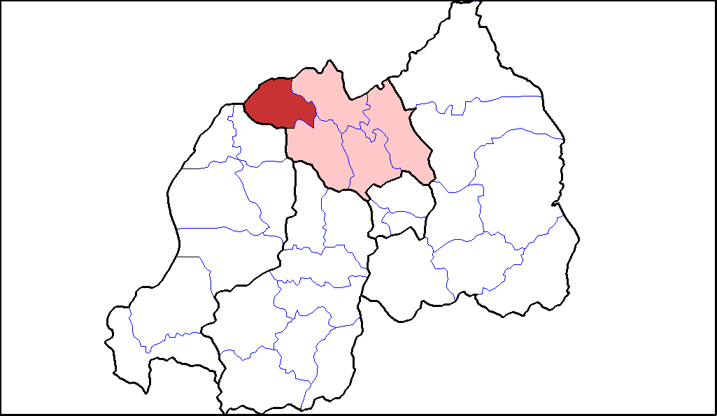 Ikarita igaragaza aho Akarere ka Musanze gaherereye